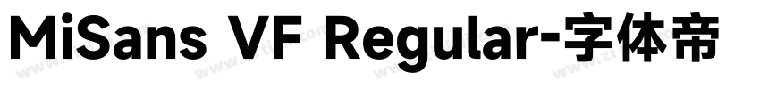 MiSans VF Regular字体转换